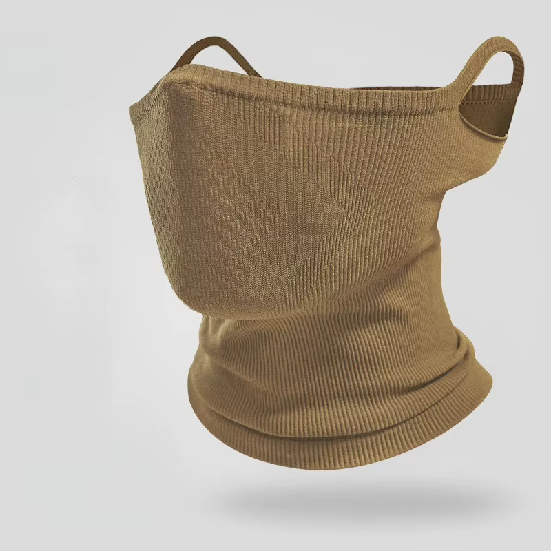 Masque facial de cyclisme suspendu à l'oreille, couvre-tête de masque de cyclisme coupe-vent, masque de protection du cou respirant et chaud