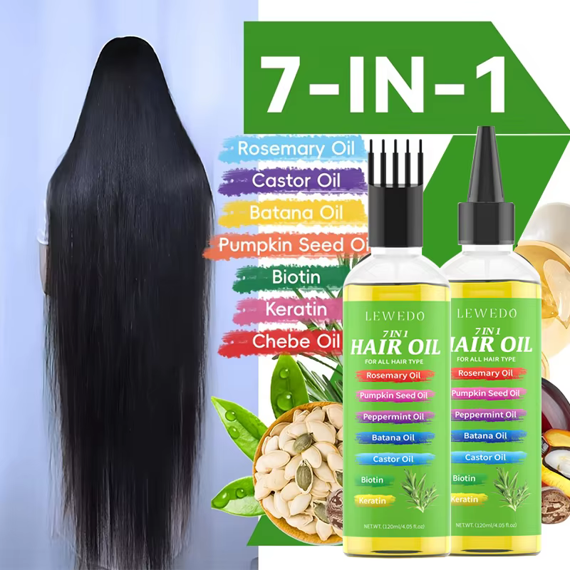 Huile capillaire 7 en 1 pour tous les types de cheveux