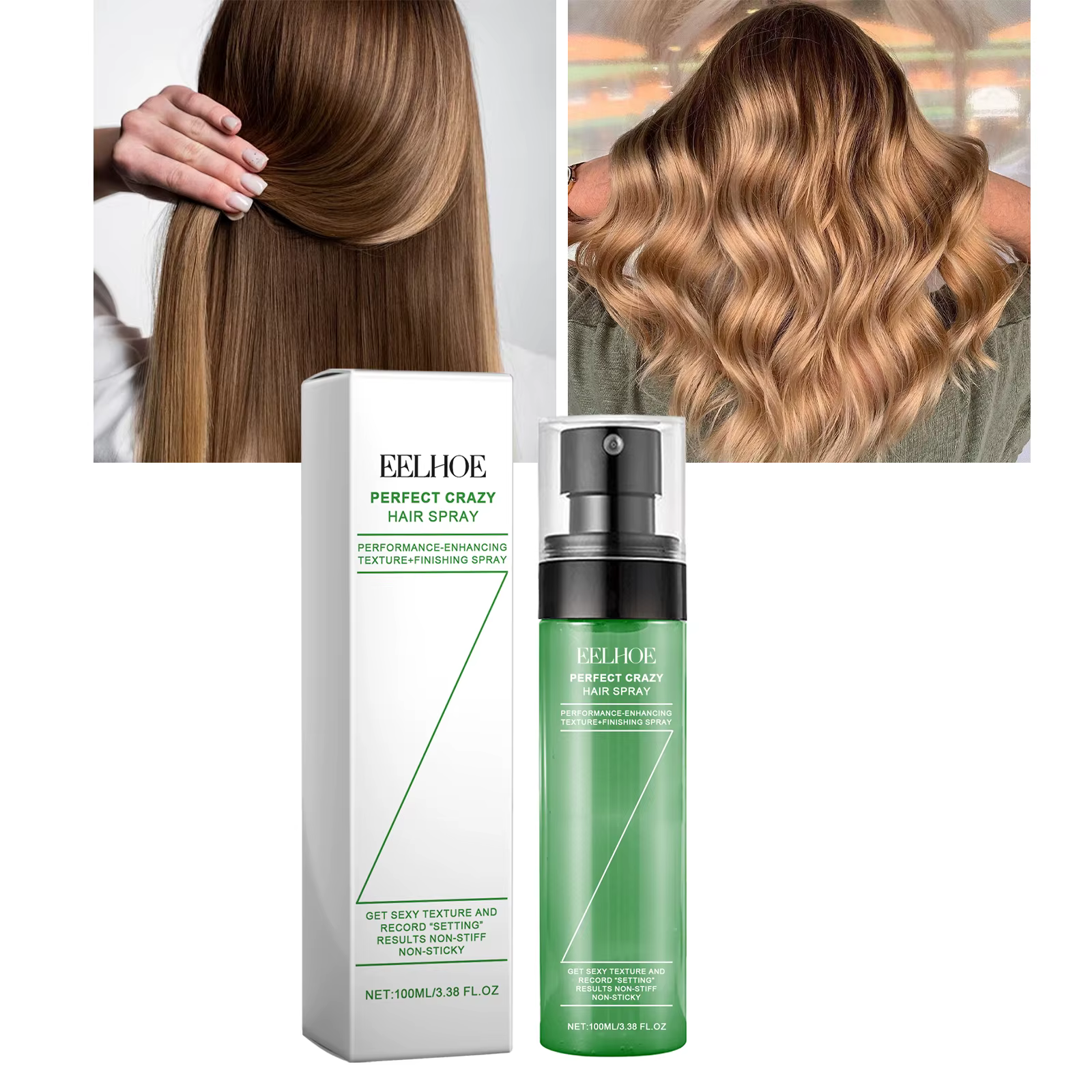 Eelhoe Spray Coiffant Volumisant pour Cheveux