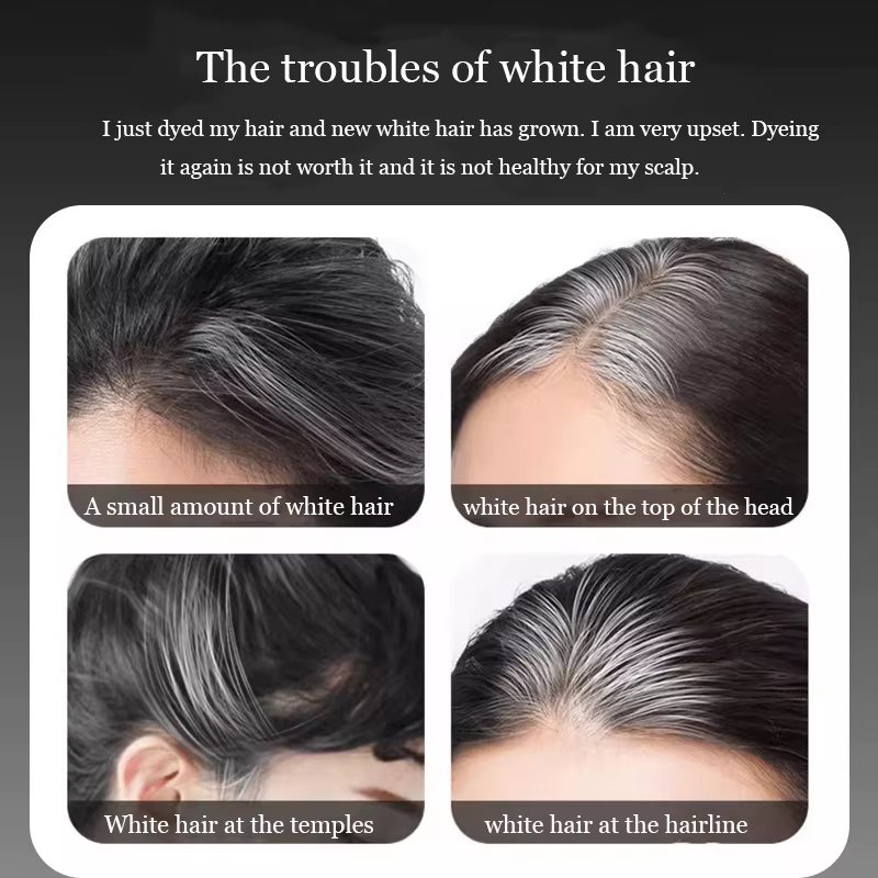 Stylo capillaire jetable pour couvrir les cheveux gris