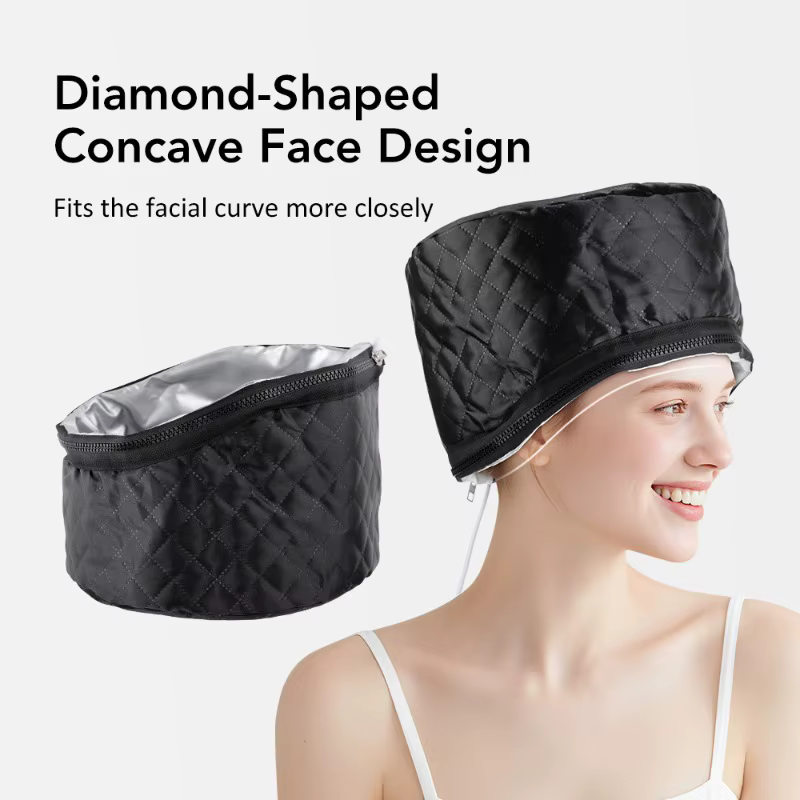 Bonnet chauffant imperméable pour soins capillaires