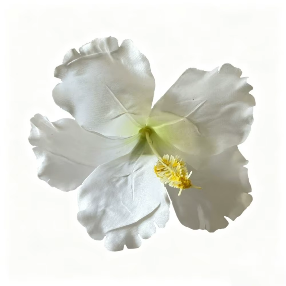 Accessoires pour cheveux : Pince à cheveux fleur d'hibiscus artificielle, style bohème, ne blesse pas les cheveux, pour franges, été