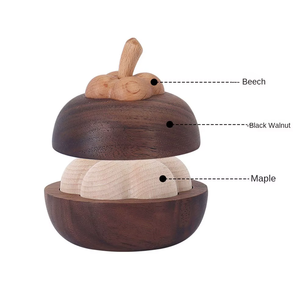 Nouveau diffuseur d'huile essentielle en bois Portable diffuseur Floral en bois longue durée lentement volatile rafraîchissant sommeil ornements en bois