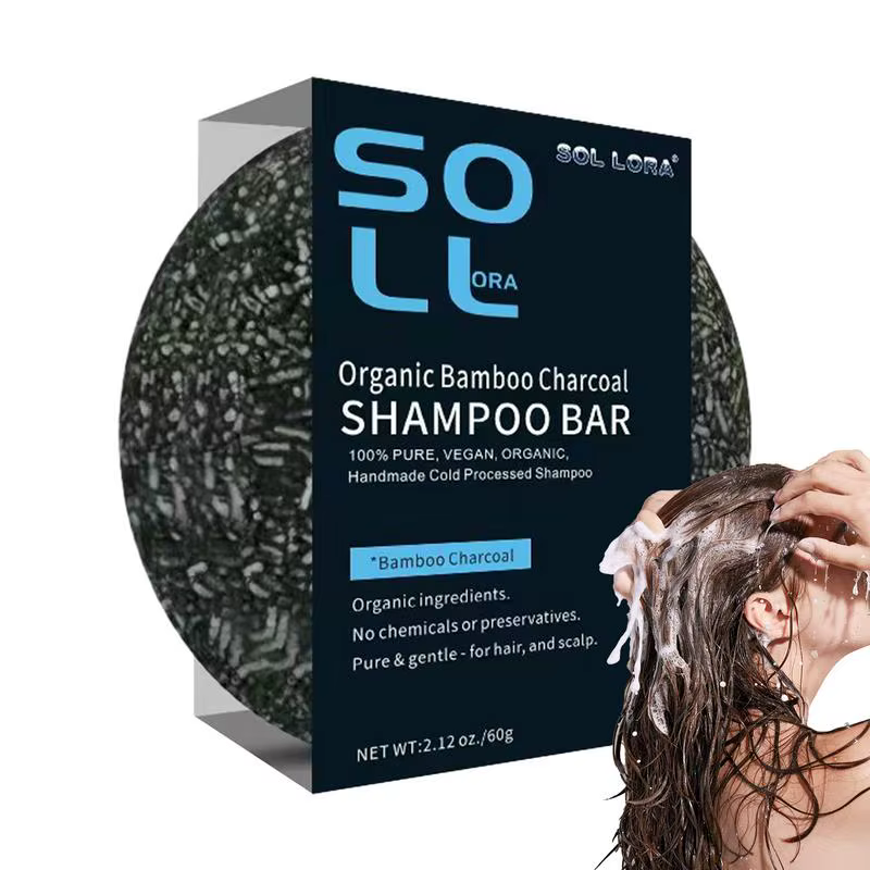 Barre assombrissante pour cheveux au charbon de bois naturel