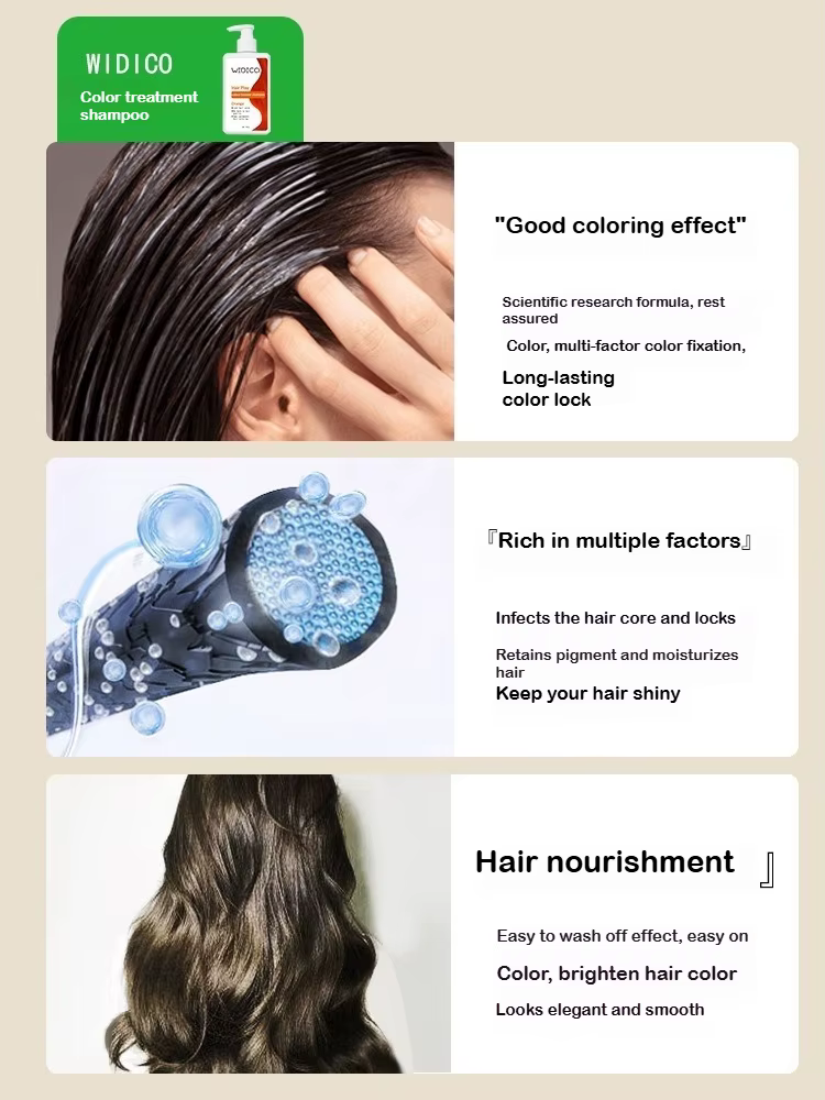 Shampoing semi-permanent à réglage de la couleur