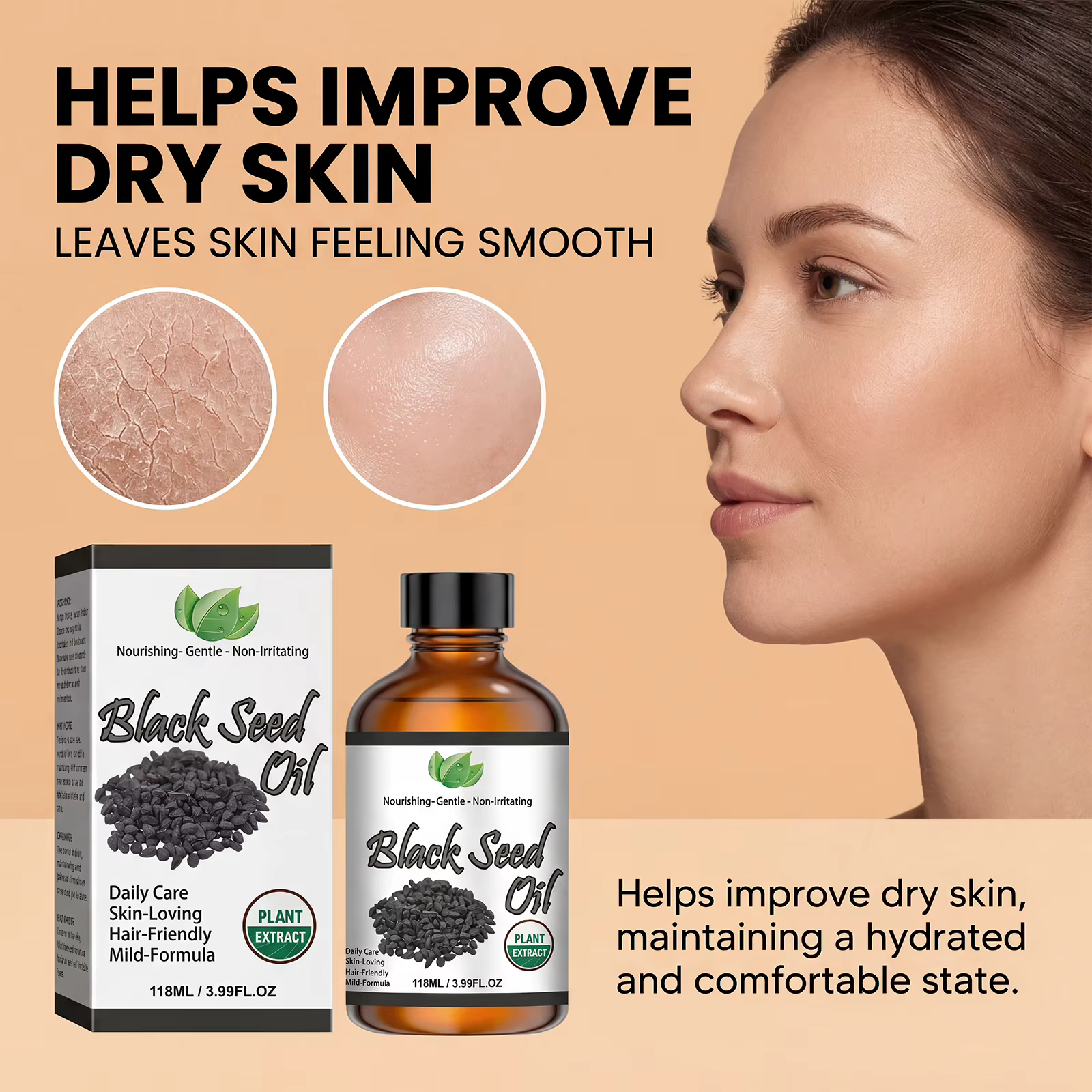 Huile de Nigelle Bio pour Cheveux