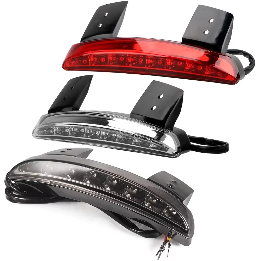 Garde-boue arrière LED pour moto, feu de plaque de planificateur de frein, feu de course d'arrêt arrière pour Harley Sportster Iron XL 883 1200 ocia Softail