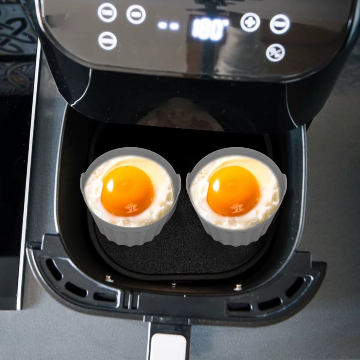 Moule à gâteau en silicone, pour cuisson de crème anglaise, friteuse à air