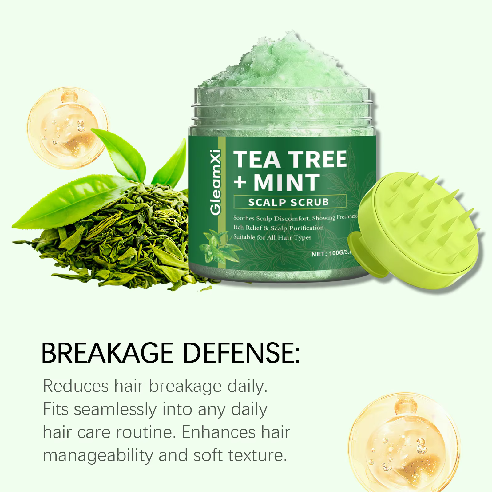 Shampooing Nettoyant en Profondeur au Théier pour le Cuir Chevelu