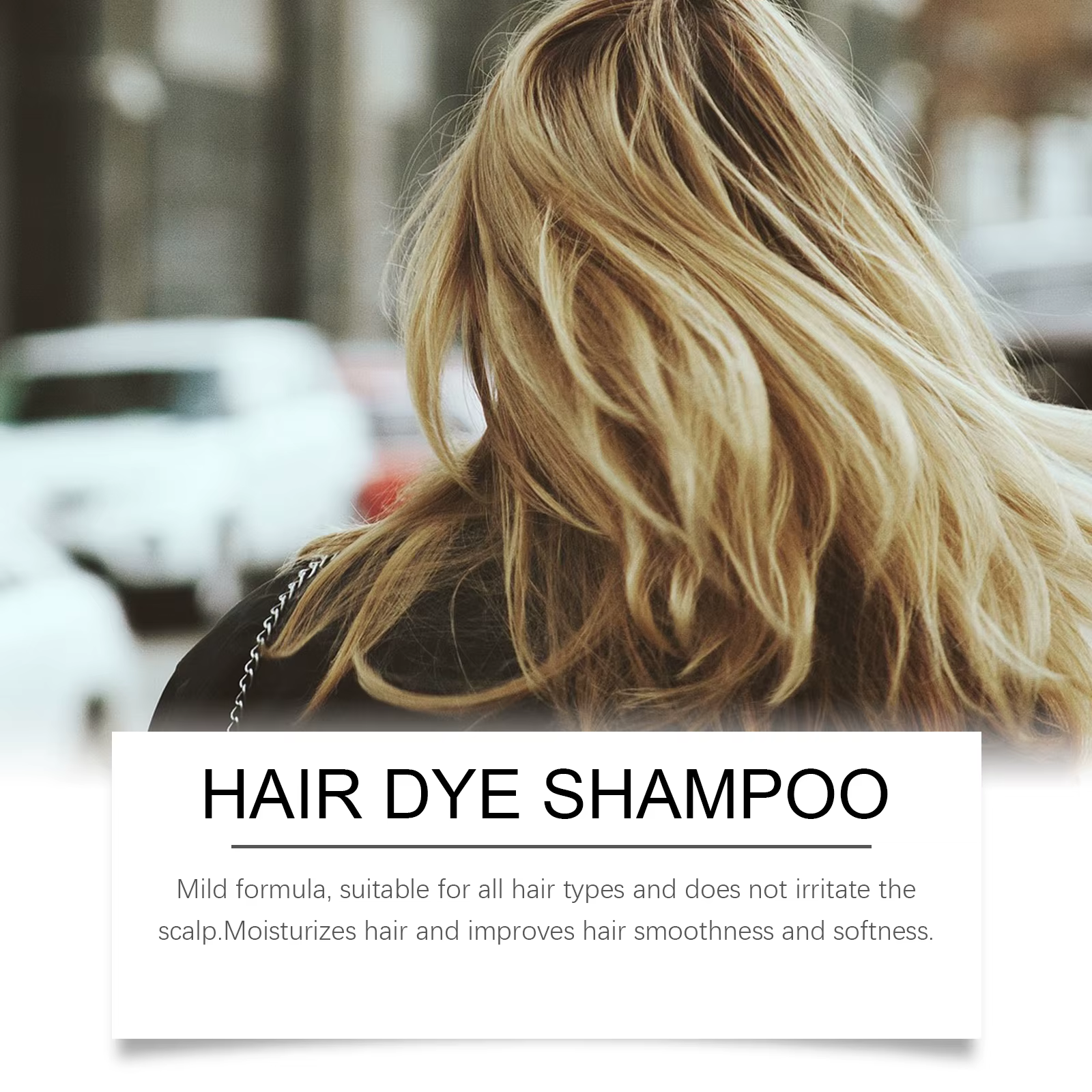 Shampoing de coiffure, teinture naturelle pour cheveux