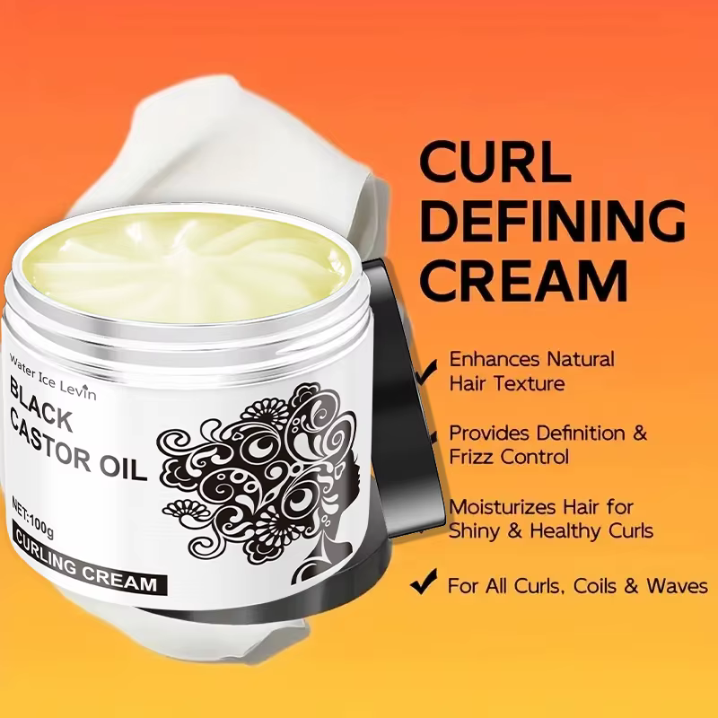 Crème Capillaire Ricin Noir : Hydratation Profonde + Éclat Naturel | Texture Non Grasse