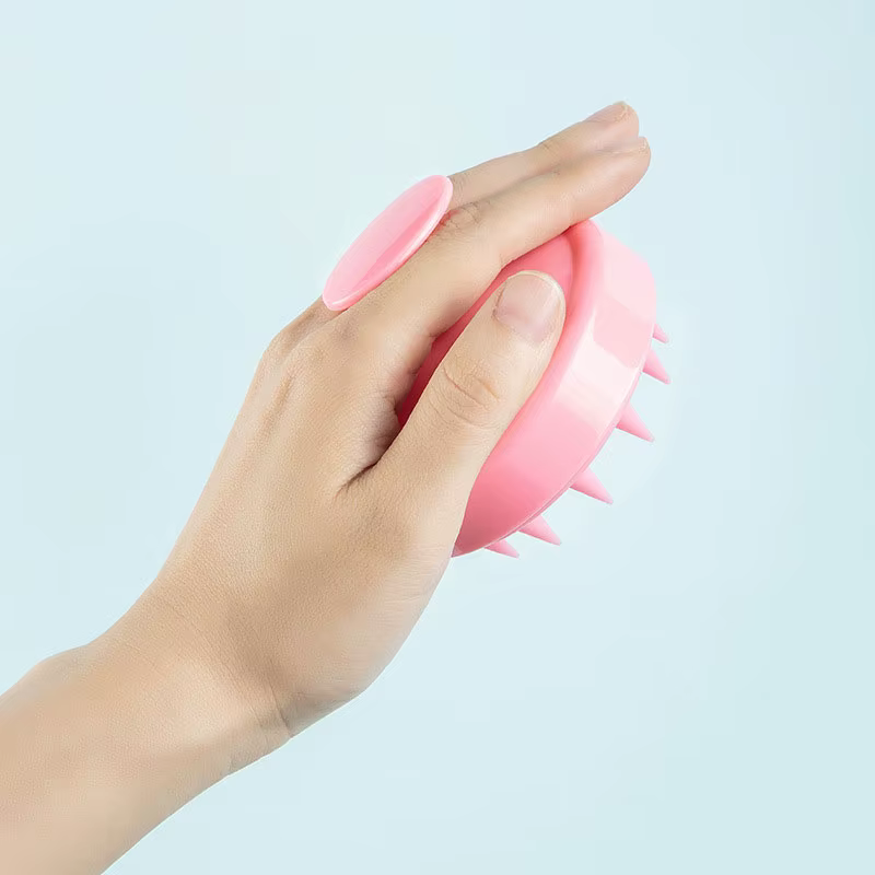 Peigne de Massage du cuir chevelu en Silicone
