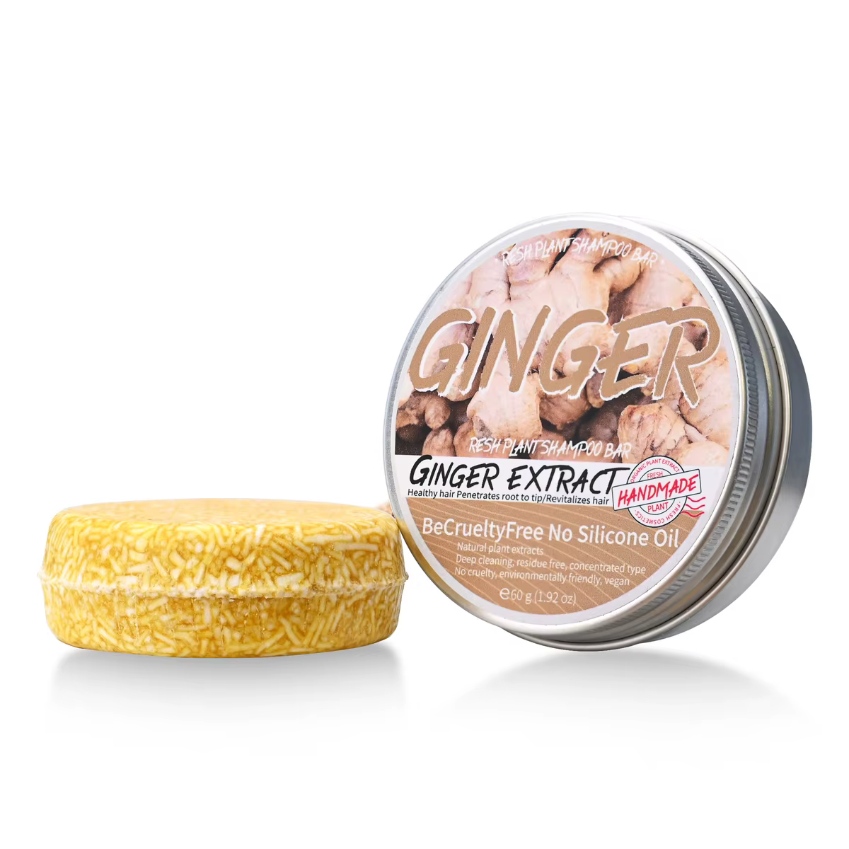 Savon shampoing solide au gingembre