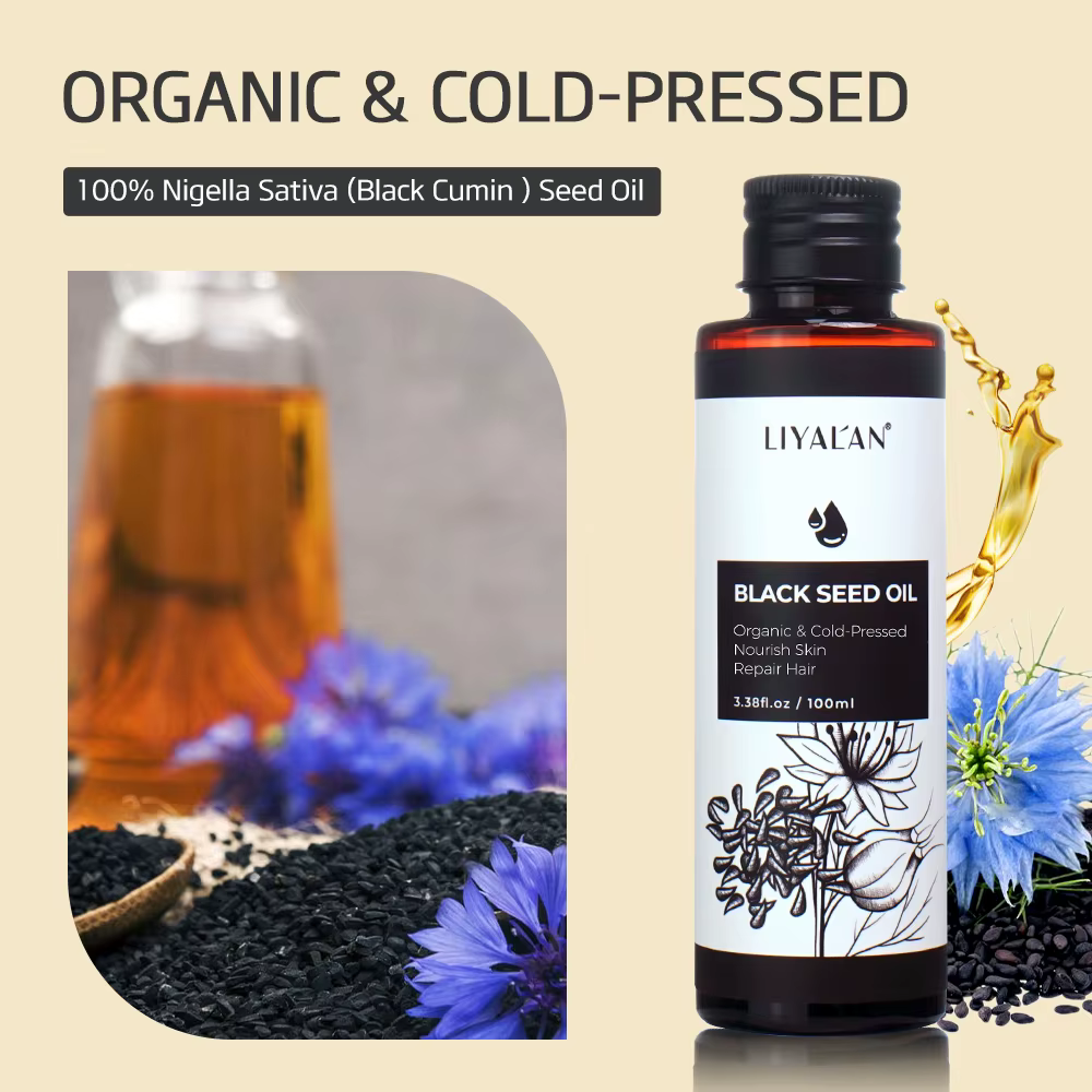 Huile de cumin noir 100 ml pour les soins capillaires