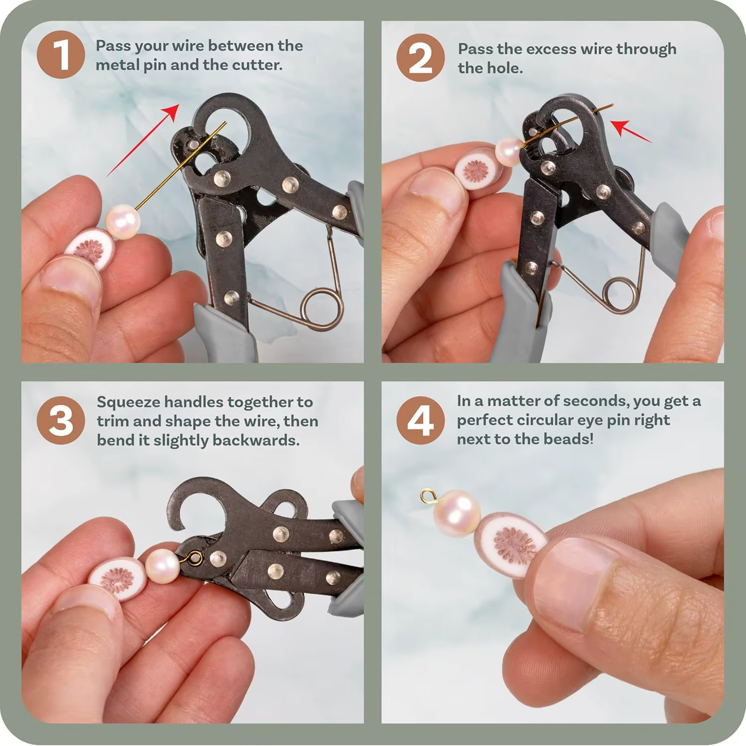 Outil original One Step Looper – Créez et ajustez des boucles cohérentes de 3 mm pour la fabrication de bijoux