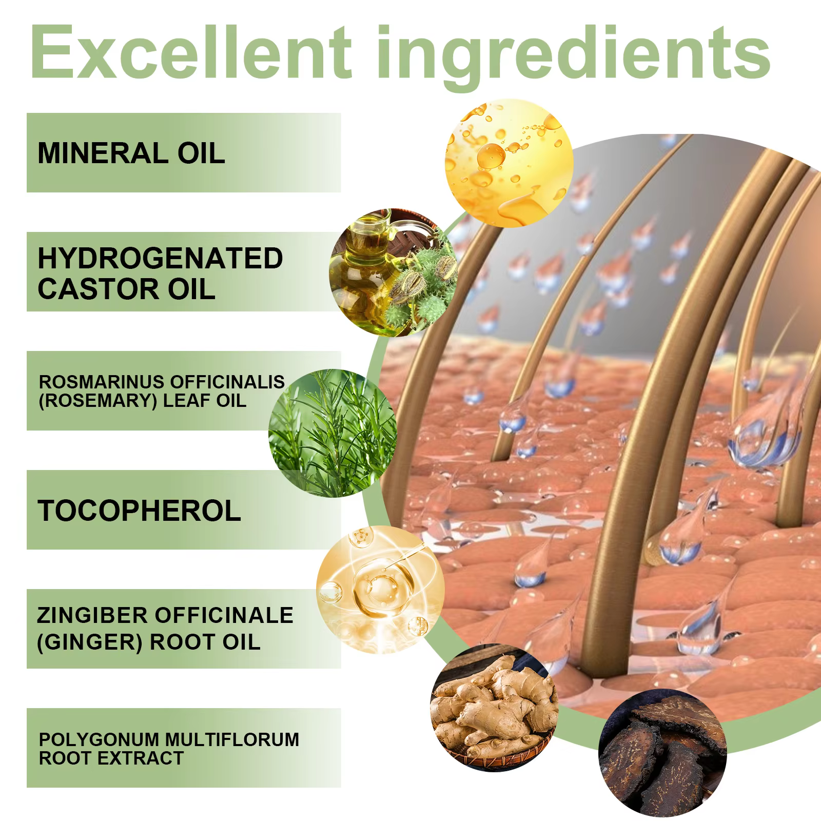 100ml huile de croissance des cheveux inde Adivasi soins capillaires à base de plantes réparation au romarin hydrater endommagé hydrater le cuir chevelu réduire les pellicules