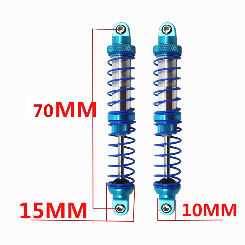 Amortisseurs métalliques réglables à huile 70mm 80mm 90mm 100mm 110mm 120mm pour pièces de voiture 1/10 RC camion sur chenilles Axial SCX10 TRX4 D90