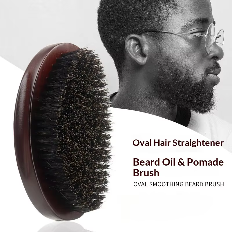 Brosse à cheveux en fourrure de sanglier pour hommes