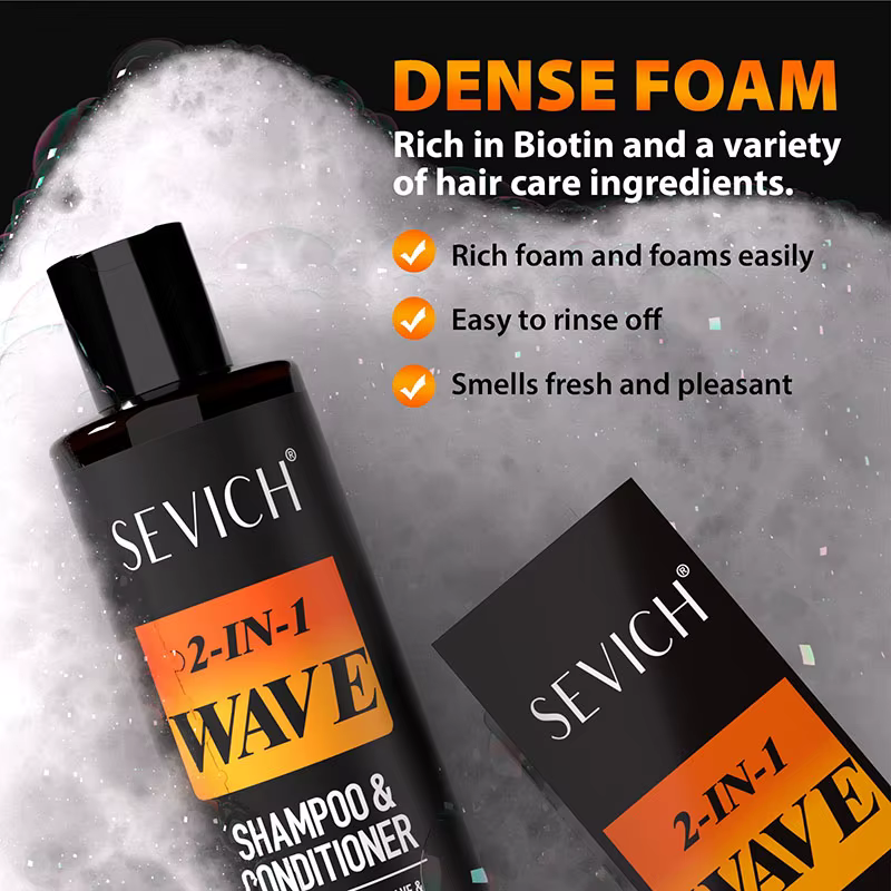 Shampoing ondulé à la biotine