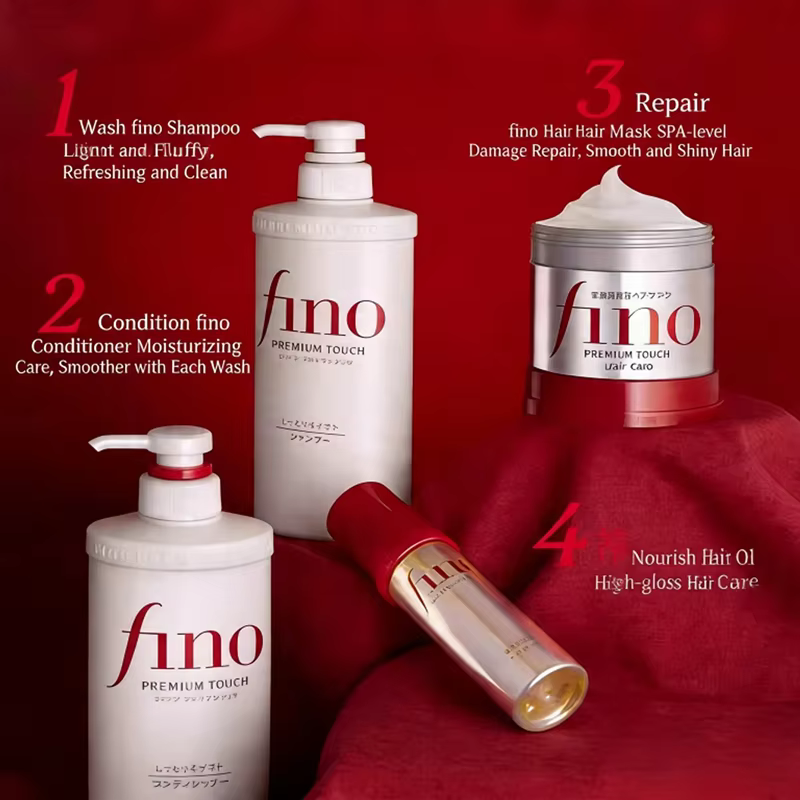 Shampooing/après-shampooing/masque capillaire Premium Touch Fino