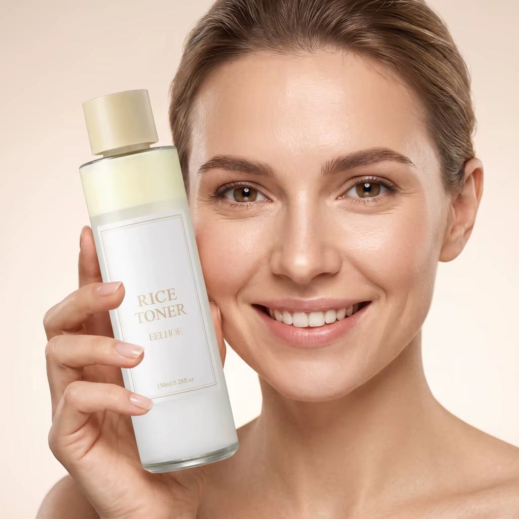 Tonique Hydratant Visage à l'Extrait de Riz – Équilibrant, Affinant les Pores, Adoucit les Peaux Rêches et Ternes, Léger, Absorption Rapide, Soin Quotidien du Visage