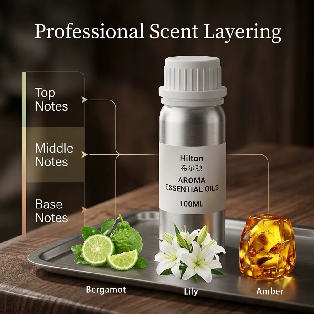 Huile Essentielle 100ml pour Diffuseur – Purificateur d'Air, Huiles d'Aromathérapie, Parfum de Luxe pour Bureau, Maison, Sommeil et Bain