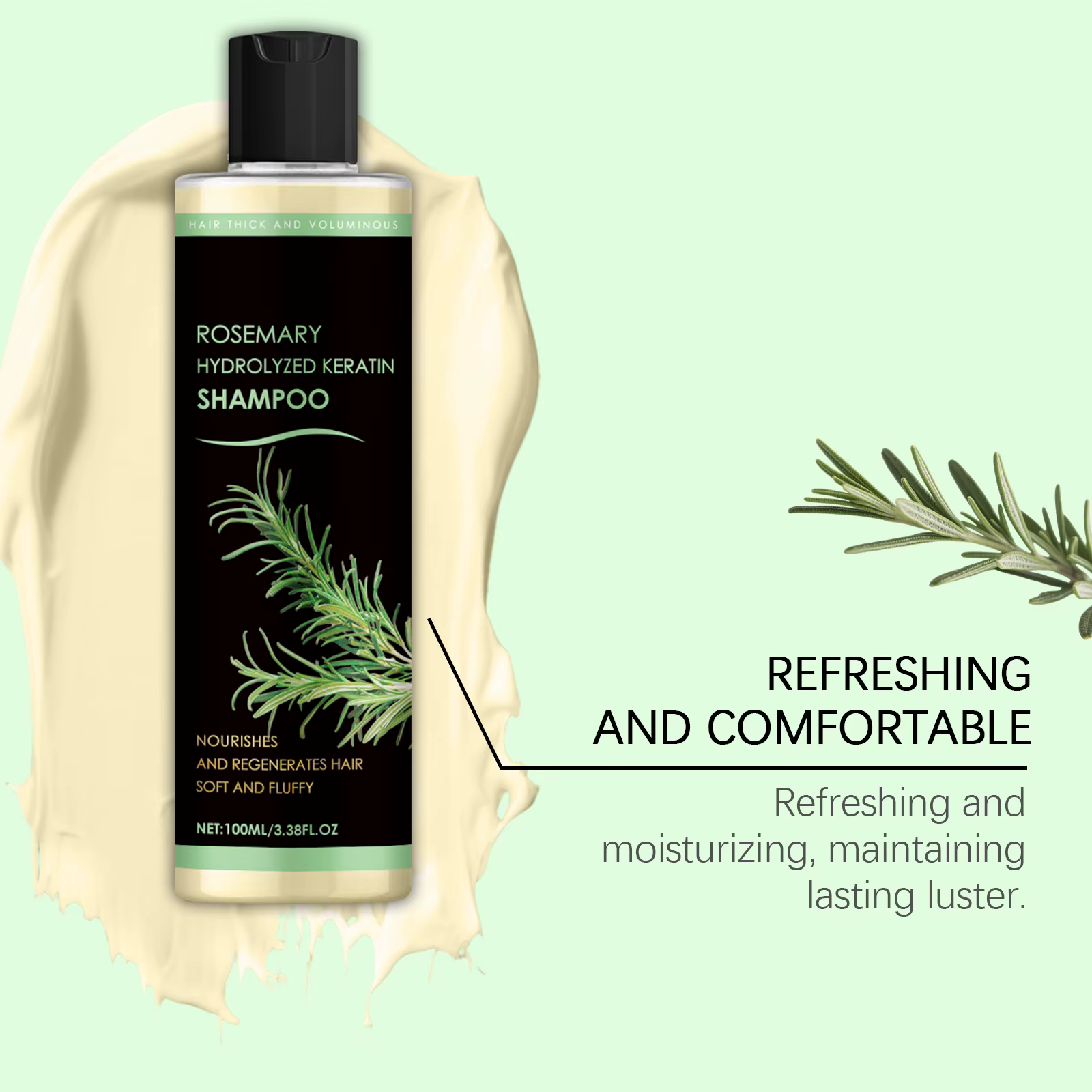 Shampoing au romarin pour cuir chevelu gras