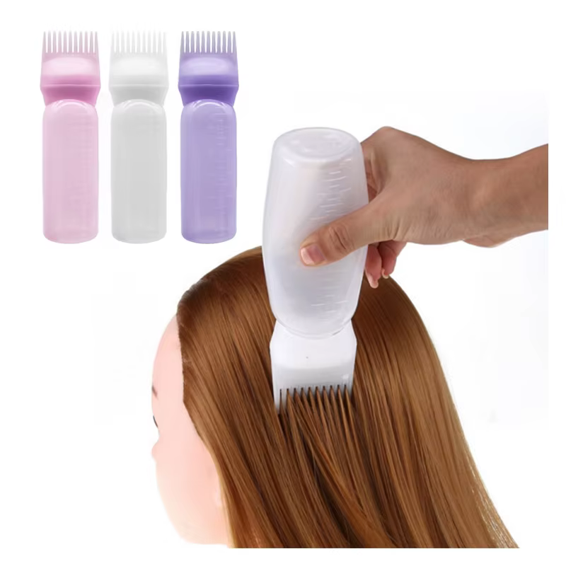Bouteille applicateur d'huile capillaire pour Salon de coiffure