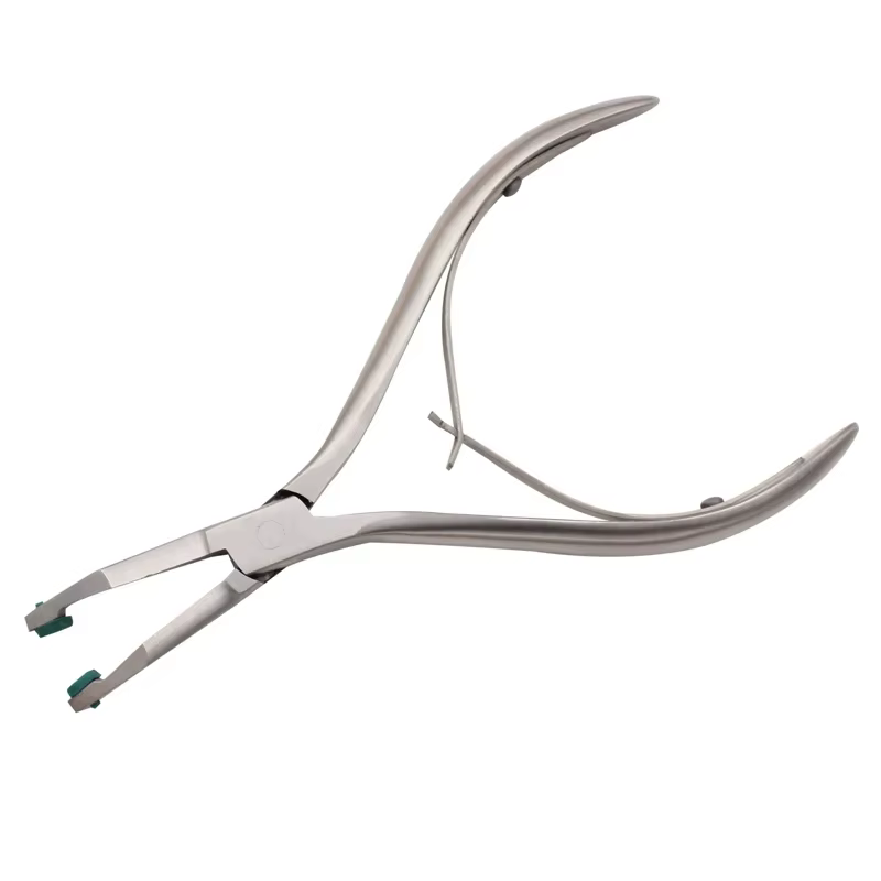 Pince dissolvant de couronne dentaire avec pointes vertes en caoutchouc vert, outils de dissolvant de couronne temporaire pour dentiste, 1 pièce