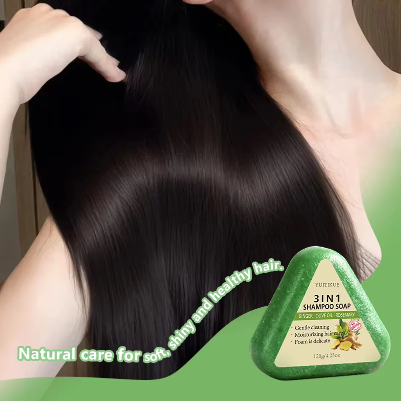 Savon Shampooing Solide 3-en-1 au Gingembre Yuitikue