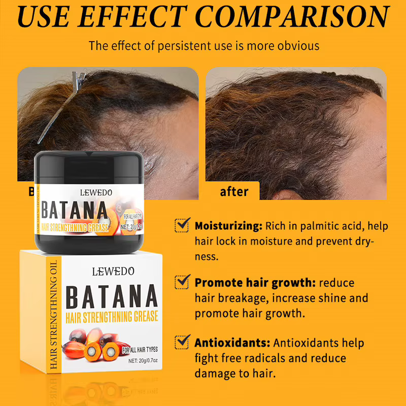 Crème de poupée de cheveux organique Batana