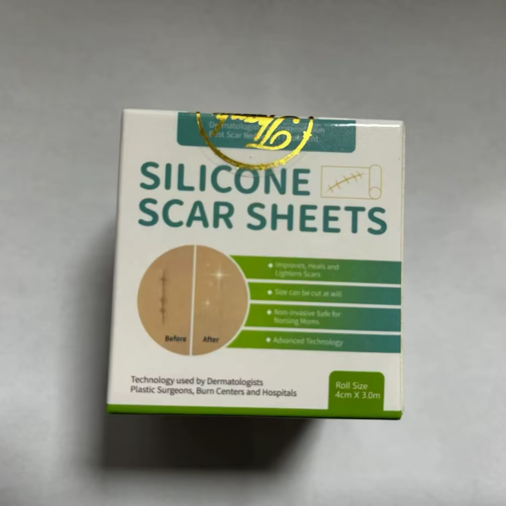Bandes de silicone auto-adhésives 4CM X 3M pour cicatrices, ruban anti-vergetures, patchs de couverture de cicatrices réutilisables et efficaces, bandes de soin cutané