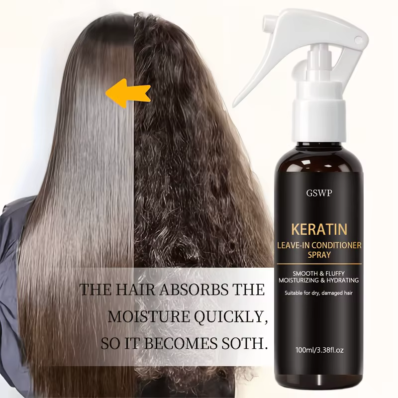 Spray capillaire à la kératine GSWP : Réduit les frisottis