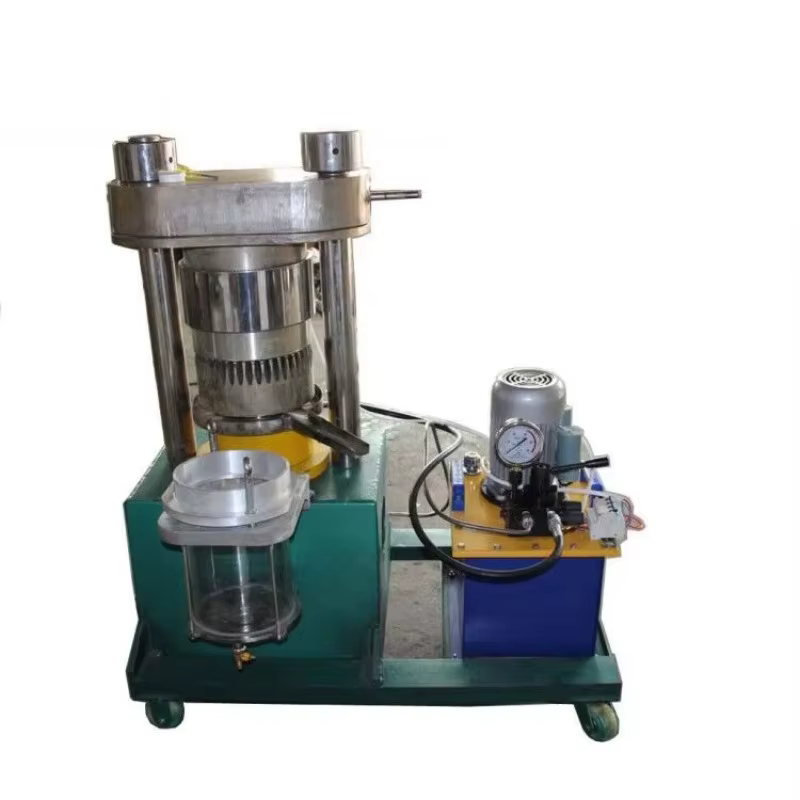 Machine de pressage d'huile hydraulique/10 kg/heure Machine de presse d'huile d'olive hydraulique HJ-H80