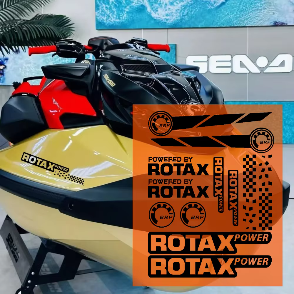 Autocollants pour Jet Ski Powered By Stickers RXP RXT GTI WAKE Boat ROTAX, autocollant 1330 1000R 1630 150 pour Ski-doo Brp Can-am Rotax