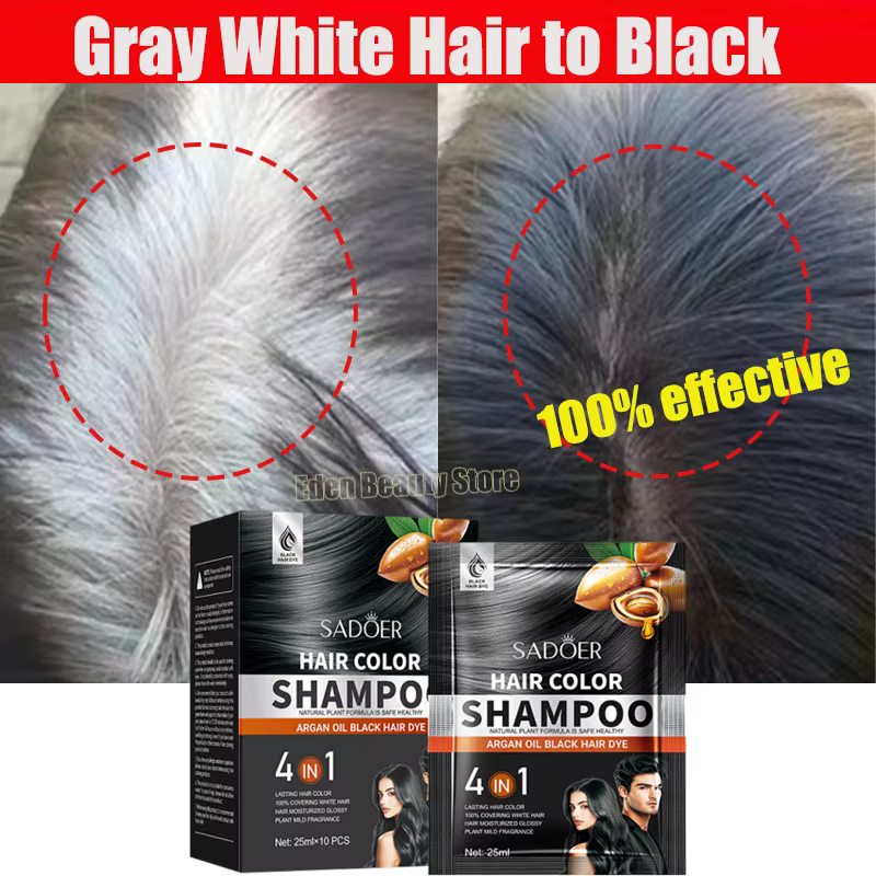 Shampoing de traitement des cheveux gris et blanc