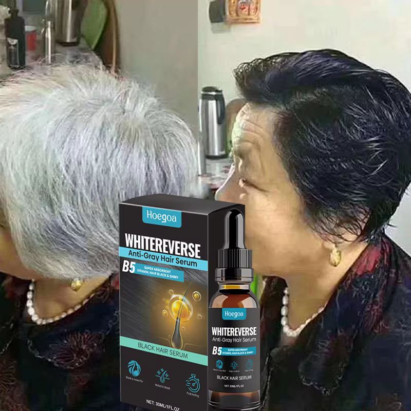 Sérum de traitement pour cheveux gris et blancs