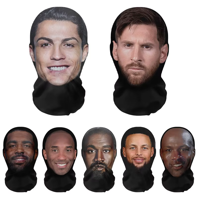 Accessoires de cosplay MJ Michael Jackson, masques faciaux de célébrités imprimés en 3D, masques en maille élastique, couvre-chefs de jeu de rôle d'Halloween, cagoules