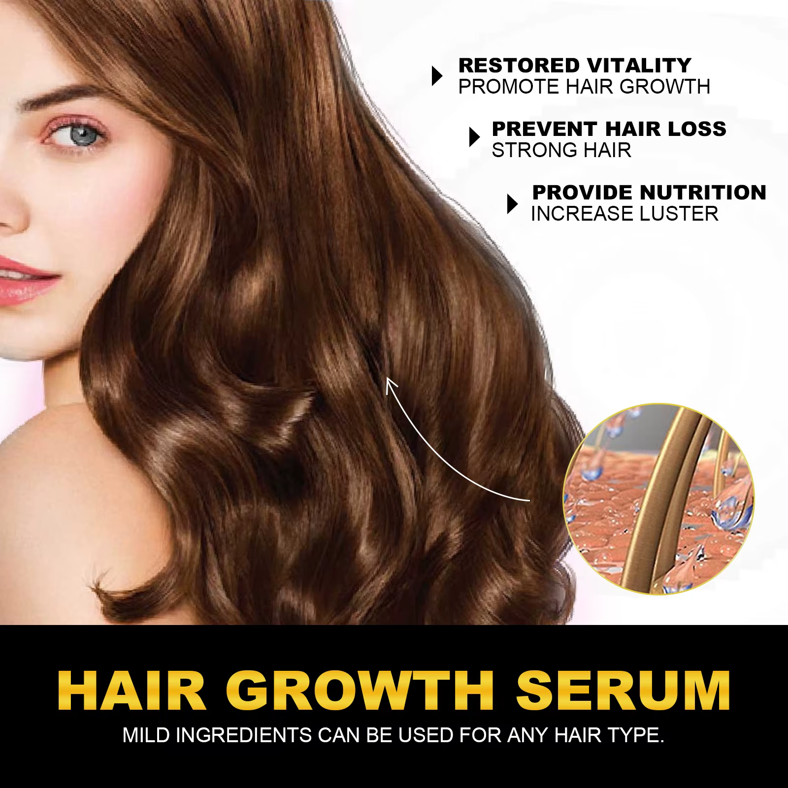 Huile Essentielle de Ricin 30ml pour Épaissir les Cheveux