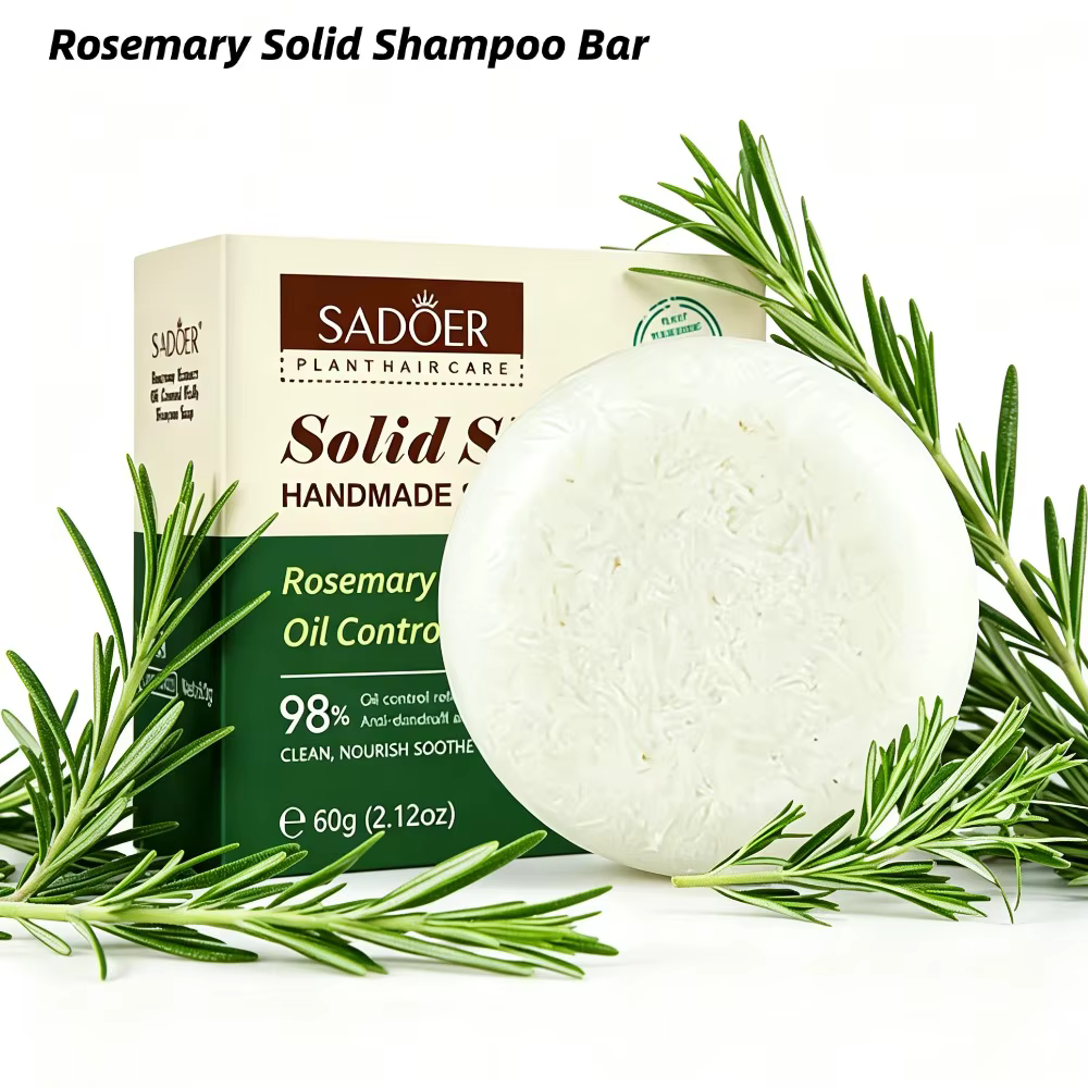Savon Solide au Romarin pour Cheveux – Contrôle du Sébum