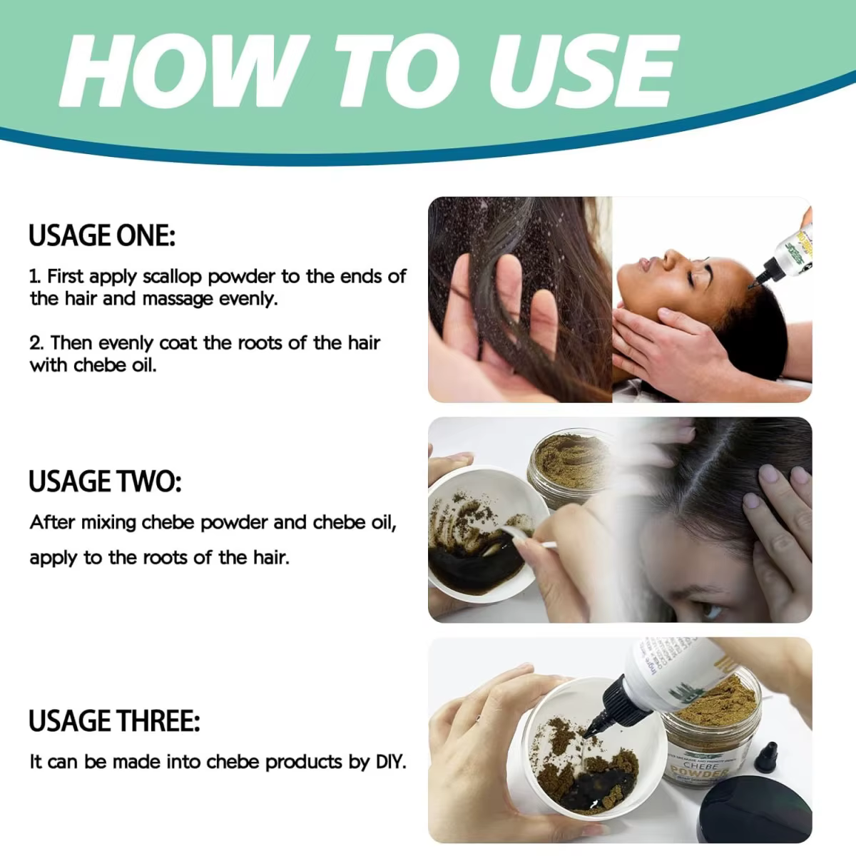 GOIPLE Chebe – Produits capillaires : Après-shampoing nourrissant et hydratant en profondeur