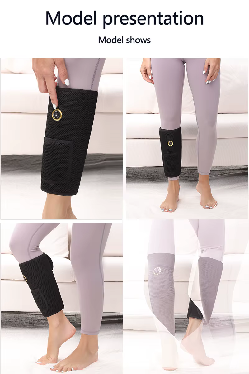 Support chauffant pour mollets, 3 modes de chauffage et massage, récupération sportive, relaxation musculaire des jambes, soulagement de la douleur, récupération sportive