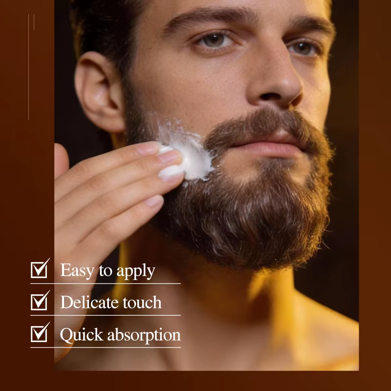 Crème naturelle pour le soin de la barbe