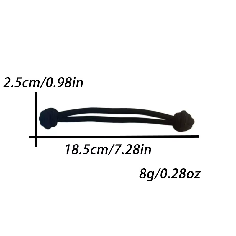Attaches de cheveux en caoutchouc extensibles simples pour femmes