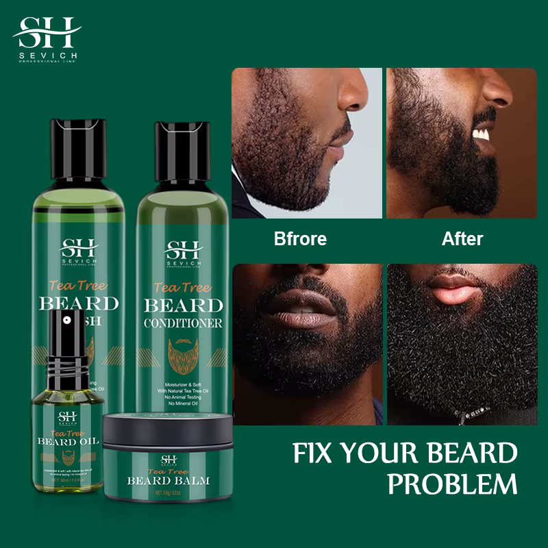 Priority-Soin de la Barbe pour Homme, Arbre à Thé, Croissance Rapide et Efficace, Peau Nettoyante Douce, Essence Douce