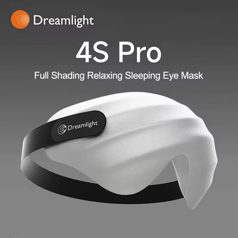 Dreamlight 4S Pro génération masque pour les yeux relaxant à ombrage complet masque de sommeil bloquer la lumière pour aide au sommeil masque pour les yeux en soie Pure douce