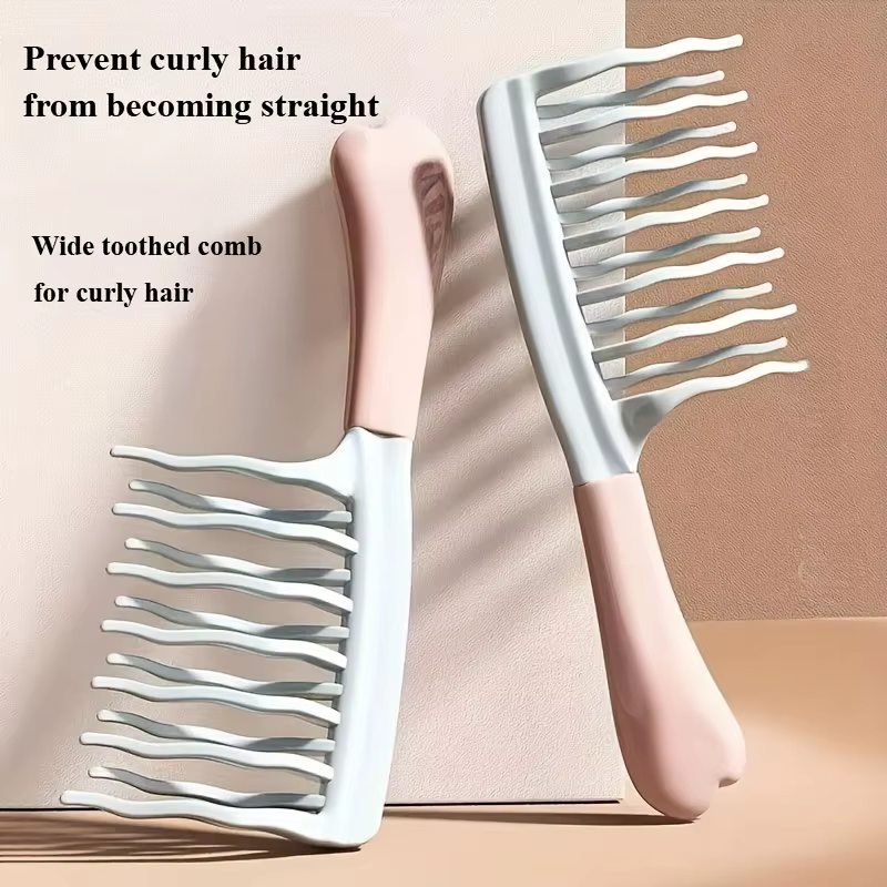 Peignes à cheveux à double dents larges