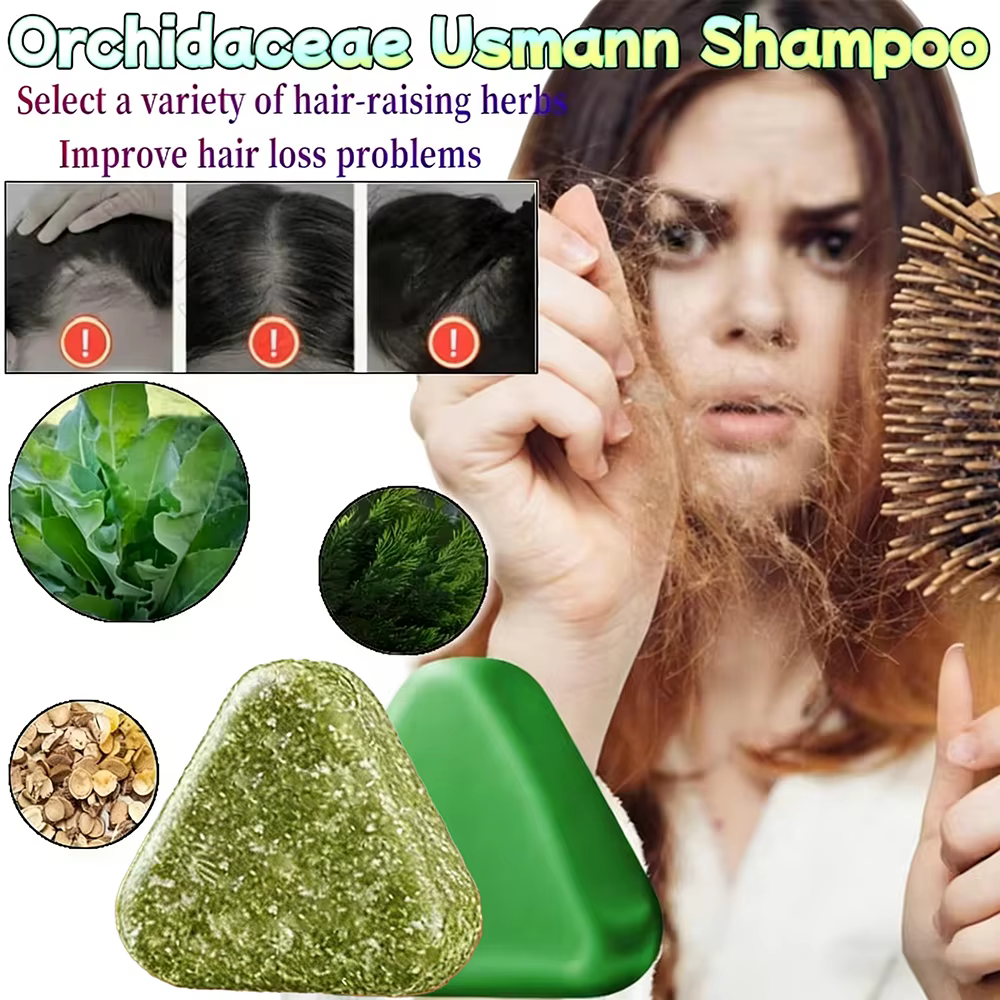Shampoing à base de plantes naturelles