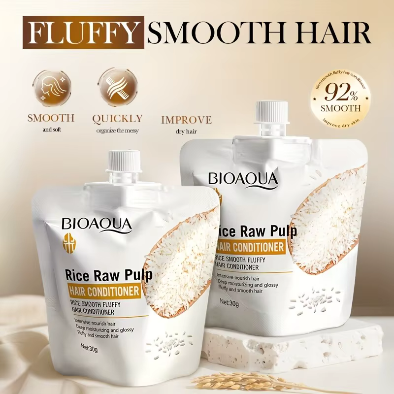 Masque capillaire à la purée de riz