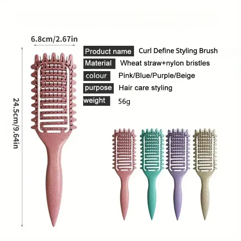 Brosse de coiffure pour cheveux bouclés et humides
